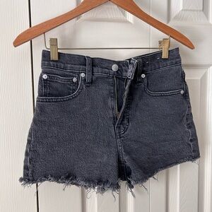 Madewell Black Jean Shorts